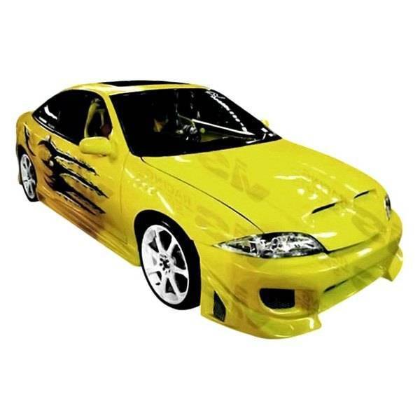 2000-2002 Chevrolet Cavalier 2 doors 4 doors BATTLE Z Style FRP Primer Front Bumper-1