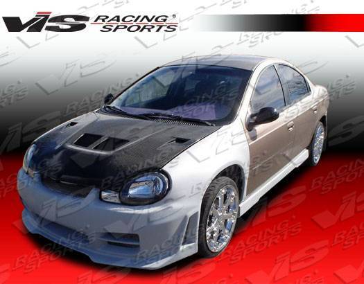 2000-2002 Dodge Neon 4 doors OCTANE Style FRP Primer Front Bumper-1