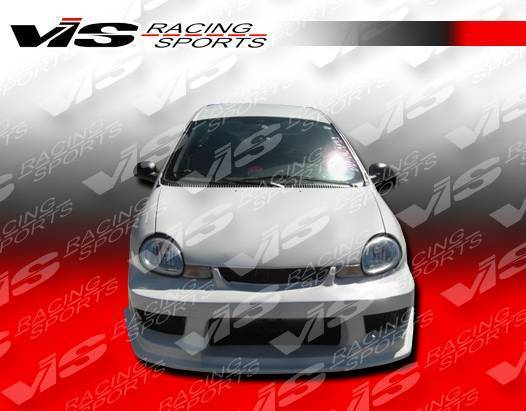 2000-2002 Dodge Neon 4 doors STRIKER Style FRP Primer Front Bumper-2