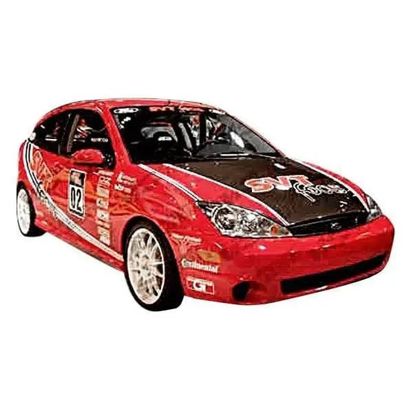 2000-2004 Ford Focus 2 doors 4 doors OEM Style Carbon Fiber Black Hood-1