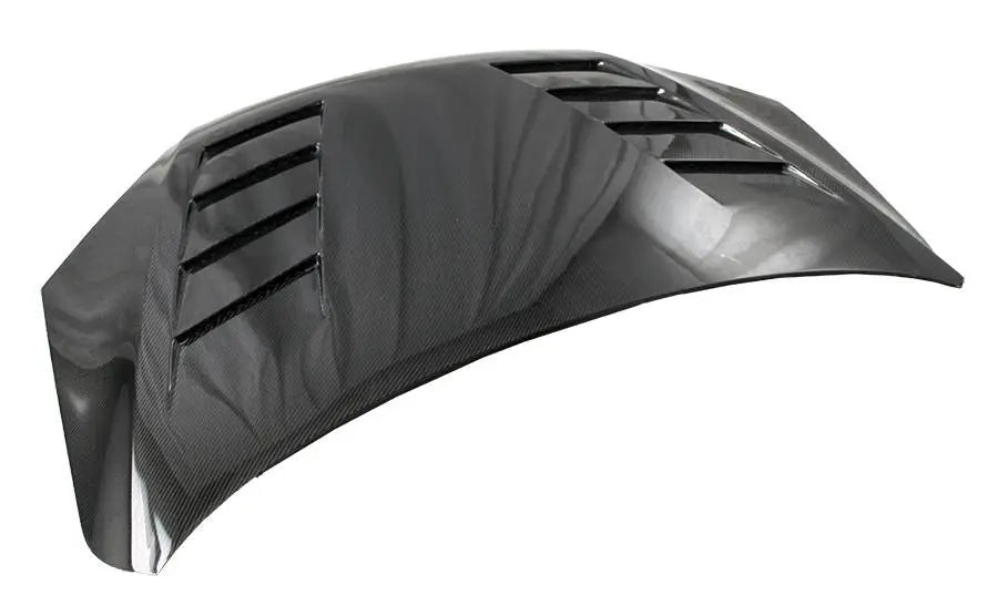 2000-2004 Ford Focus 2 doors 4 doors EVO Style Carbon Fiber Black Hood-2