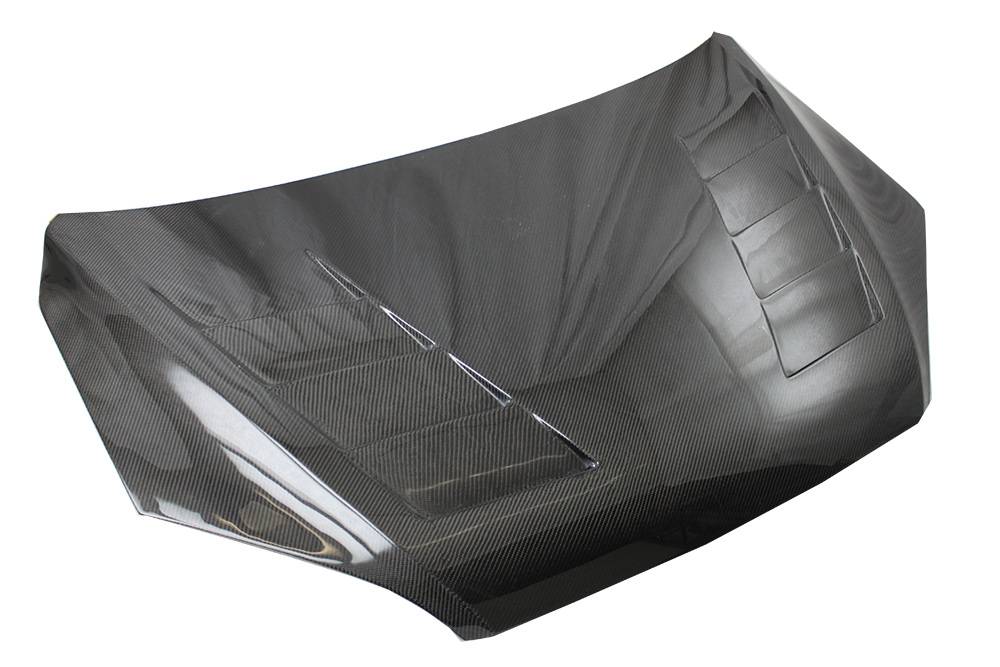 2000-2004 Ford Focus 2 doors 4 doors EVO Style Carbon Fiber Black Hood-3