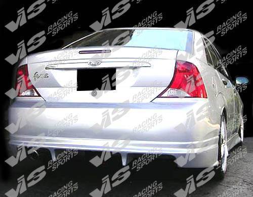 2000-2007 Ford Focus 4 doors QUEST Style FRP Primer Rear Bumper-2