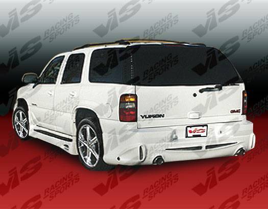 2000-2006 GMC Yukon 4 doors OUTCAST Style FRP Primer Rear Bumper-2
