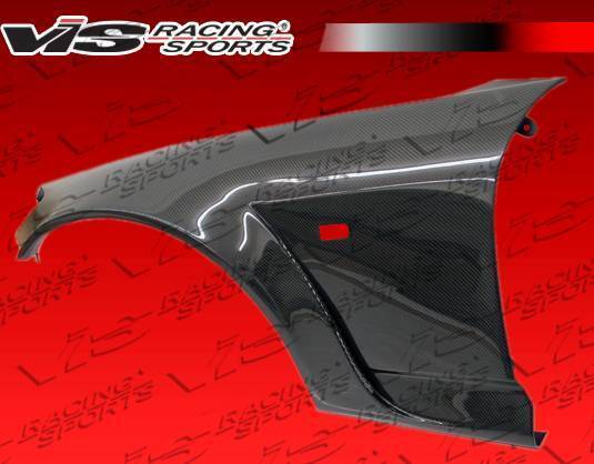 2000-2009 Honda S2000 2 doors Carbon Fiber Black Fenders-4