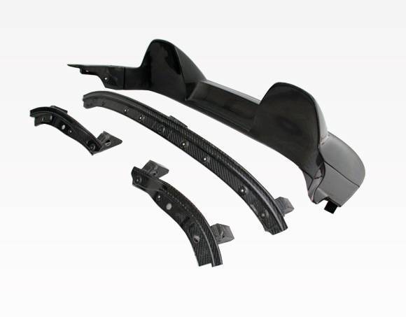 2000-2008 Honda S2000 2 doors Carbon Fiber Black Tonneau Cover-3