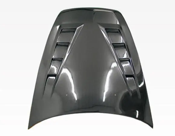 2000-2009 Honda S2000 2 doors TECHNO R Style Carbon Fiber Black Hood-3