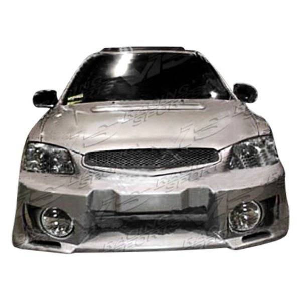 2000-2002 Hyundai Accent 2 doors EVO 5 Style FRP Primer Front Bumper-1