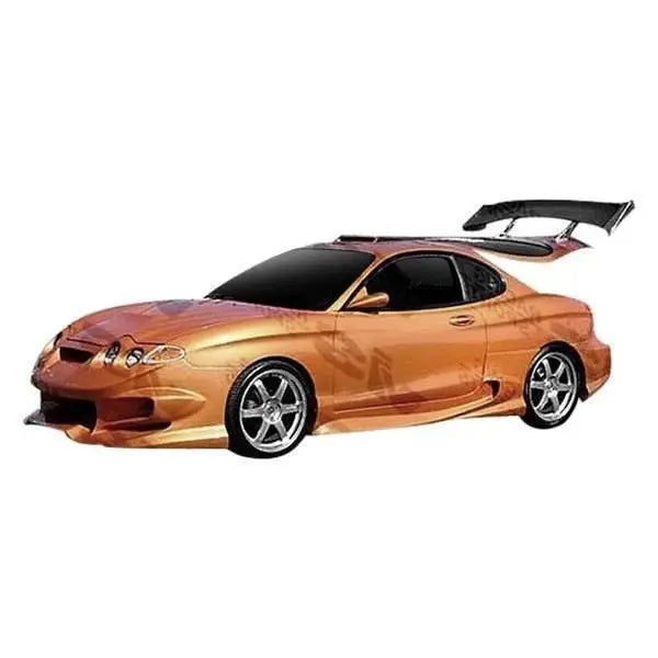 2000-2002 Hyundai Tiburon 2 doors INVADER 2 Style FRP Primer Side Skirts-1