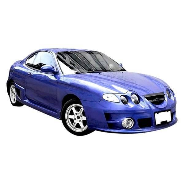 2000-2002 Hyundai Tiburon 2 doors RALLY Style FRP Primer Front Bumper-1