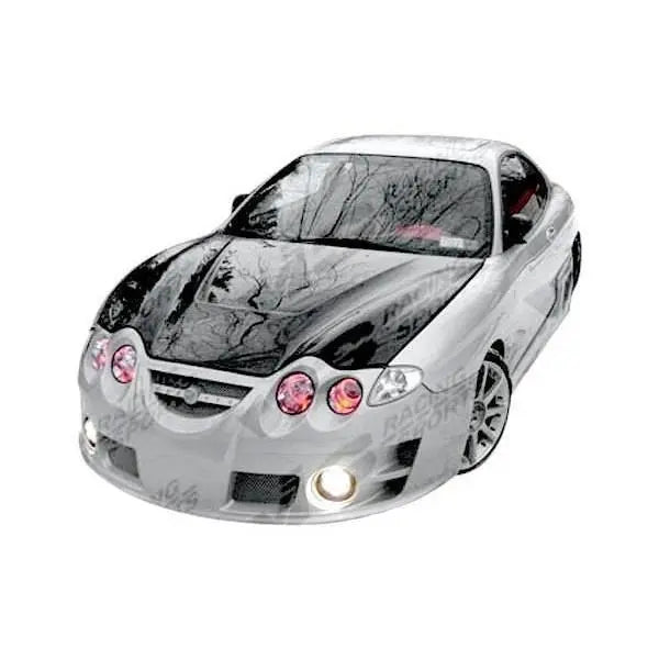 2000-2002 Hyundai Tiburon 2 doors INVADER Style Carbon Fiber Black Hood-1