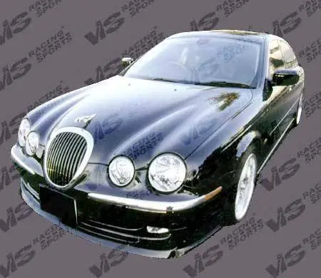 2000-2004 Jaguar S 4 doors INVADER 2 Style FRP Primer Side Skirts-2