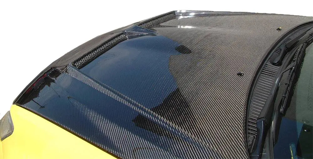 2000-2005 Lexus IS300 4 doors INVADER Style Carbon Fiber Black Hood-2