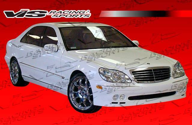 2000-2002 Mercedes S Class W220 4 doors B-SPEC Style FRP Primer Front Bumper-2
