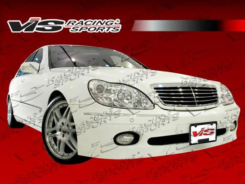 2000-2006 Mercedes S Class W220 4 doors B-SPEC Style FRP Primer Side Skirts-3