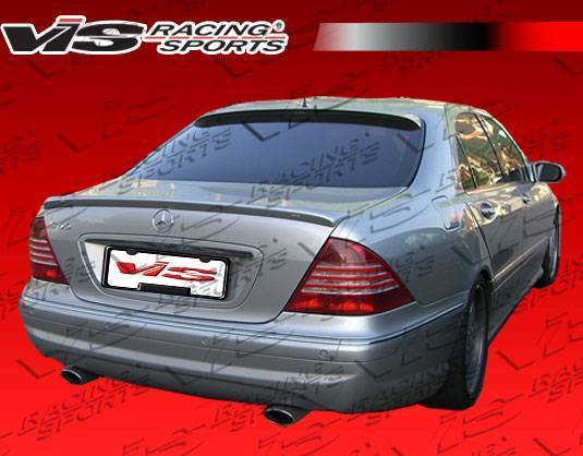 2000-2002 Mercedes S Class W220 4 doors EURO TECH Style FRP Primer Rear Bumper-1