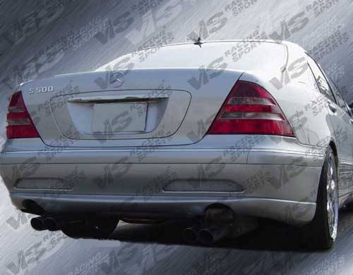 2000-2002 Mercedes S Class W220 4 doors LASER Style FRP Primer Rear Bumper-2