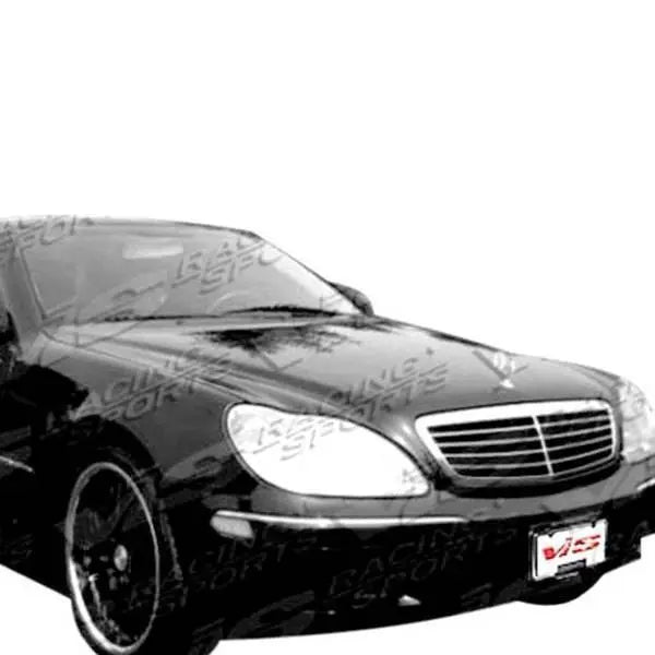 2000-2002 Mercedes S Class 4 doors OEM Style Carbon Fiber Black Hood-1