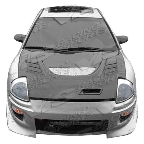2000-2005 Mitsubishi Eclipse 2 doors BATTLE Z Style FRP Primer Front Bumper-1