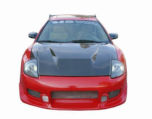 2000-2005 Mitsubishi Eclipse 2 doors TRACER 2 Style FRP Primer Front Bumper-1