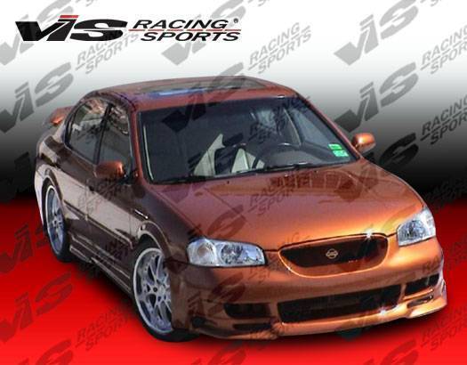 2000-2003 Nissan Maxima 4 doors KOMBAT Style FRP Primer Front Bumper-1