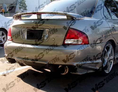 2000-2003 Nissan Sentra 4 doors BALLISTIX Style FRP Primer Rear Bumper-1