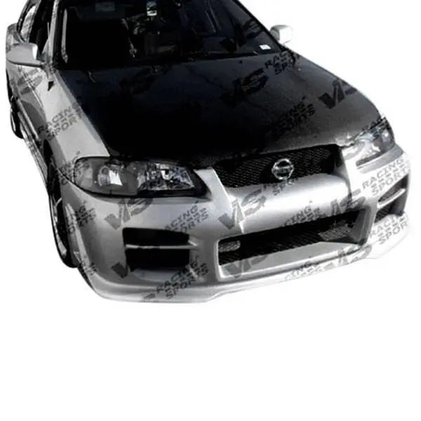 2000-2003 Nissan Sentra 4 doors OEM Style Carbon Fiber Black Hood-1