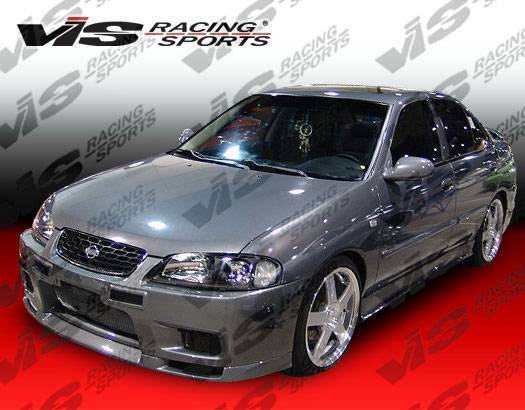 2000-2003 Nissan Sentra 4 doors OMEGA Style FRP Primer Front Bumper-1
