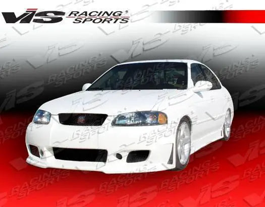 2000-2003 Nissan Sentra 4 doors TSC 3 Style FRP Primer Side Skirts-1