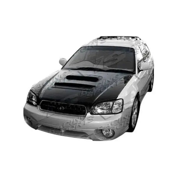 2000-2004 Subaru Legacy 4 doors V Line Style Carbon Fiber Black Hood-1