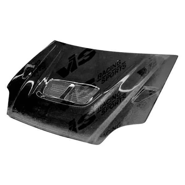 2000-2002 Toyota Echo JDM 4 doors EVO Style Carbon Fiber Black Hood-1