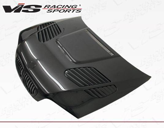 2001-2006 BMW 3 SERIES M3 2 doors GTR Style Carbon Fiber Black Hood-3