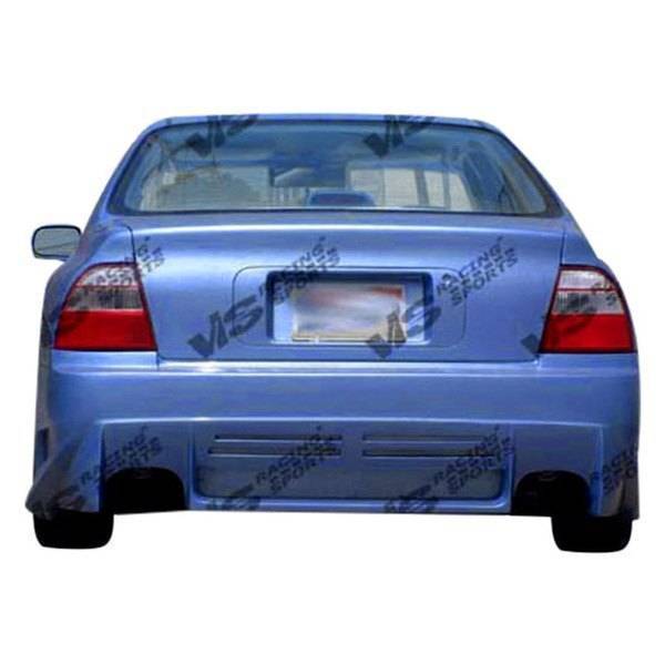 2001-2005 Honda Civic 2 doors CYBER Style FRP Primer Rear Bumper-1