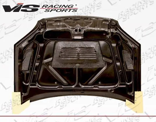 2001-2003 Honda Civic 2 doors 4 doors EVO Style Carbon Fiber Black Hood-4