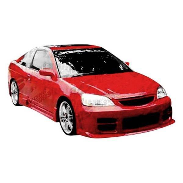 2001-2003 Honda Civic 2 doors 4 doors OCTANE Style FRP Primer Front Bumper-1