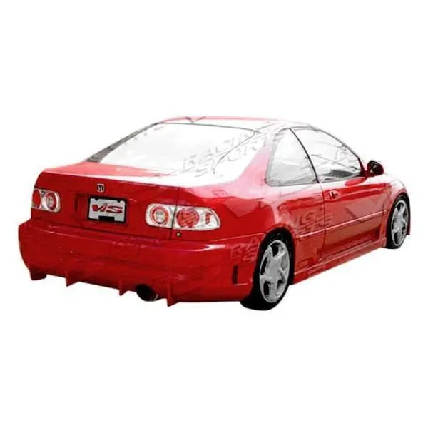 2001-2005 Honda Civic 2 doors TSC Style FRP Primer Side Skirts-1