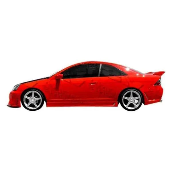 2001-2005 Honda Civic 2 doors TSC 3 Style FRP Primer Side Skirts-1