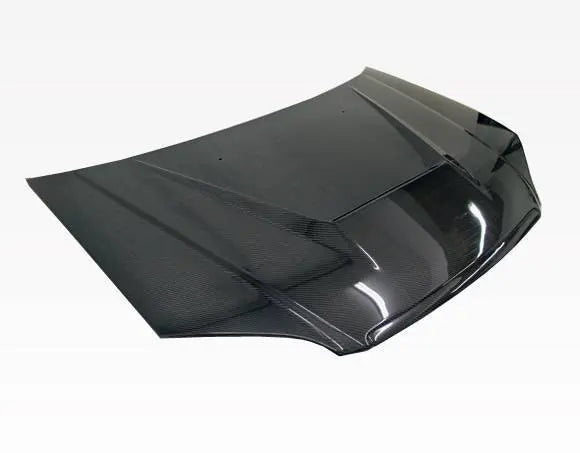 2001-2003 Honda Civic 2 doors 4 doors INVADER Style Carbon Fiber Black Hood-2