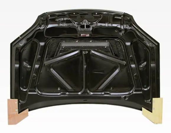 2001-2003 Honda Civic 2 doors 4 doors INVADER Style Carbon Fiber Black Hood-4
