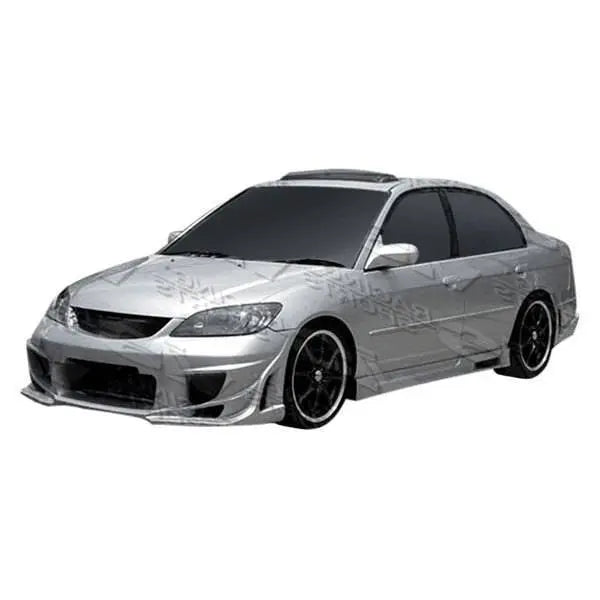 2001-2005 Honda Civic 2 doors Z1 BOXER Style FRP Primer Side Skirts-1