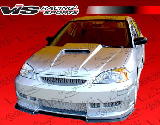 2001-2003 Honda Civic 4 doors Z1 BOXER Style FRP Primer Full Kit-1
