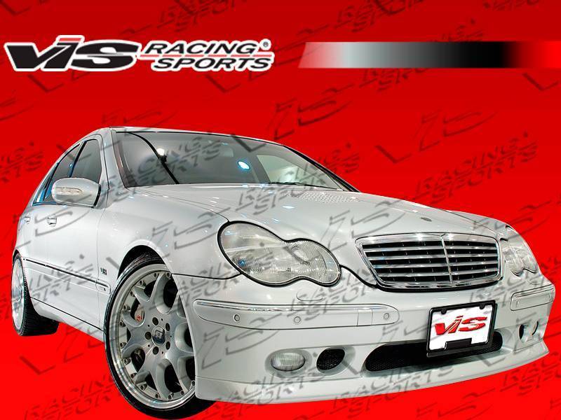 2001-2007 Mercedes C Class W203 4 doors B-SPEC Style FRP Primer Front Bumper-1