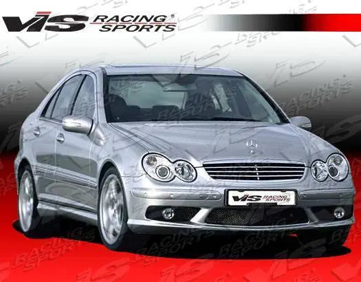 2001-2007 Mercedes C Class W203 4 doors EURO TECH Style FRP Primer Side Skirts-2