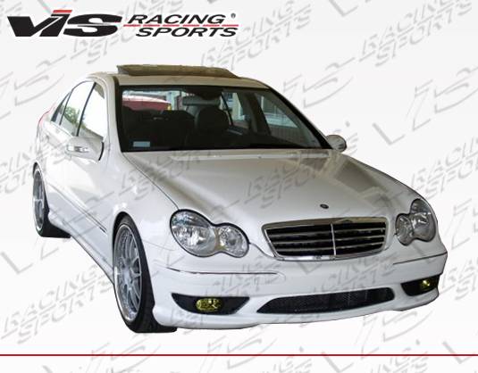 2001-2007 Mercedes C Class W203 4 doors EURO TECH Style FRP Primer Full Kit-1