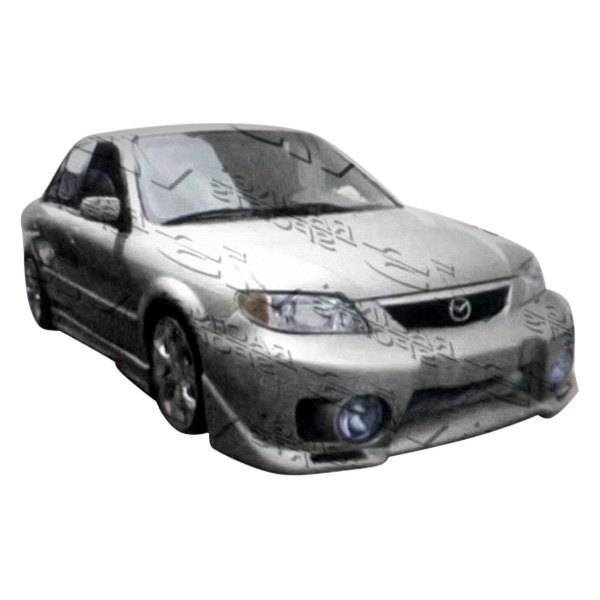 2001-2003 Mazda Protege 4 doors 5 doors EVO 5 Style FRP Primer Front Bumper-1