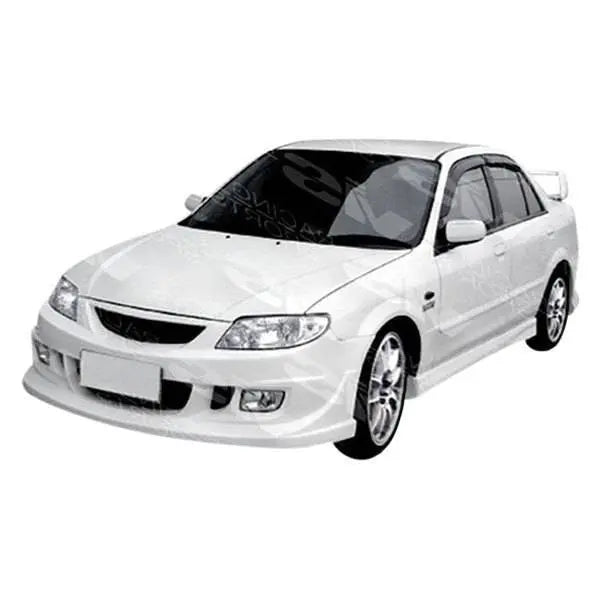 2001-2003 Mazda Protege 4 doors 5 doors ICON Style FRP Primer Side Skirts-1