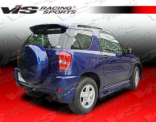 2001-2004 Toyota Rav 4 4 doors TECHNO R Style FRP Primer Spoiler-4