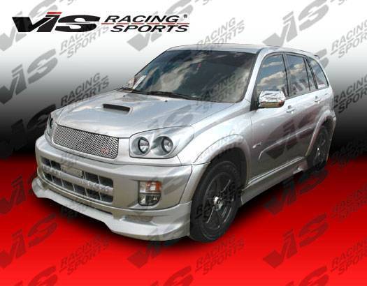 2001-2004 Toyota Rav 4 4 doors TECHNO R Style FRP Primer Front Lip-4