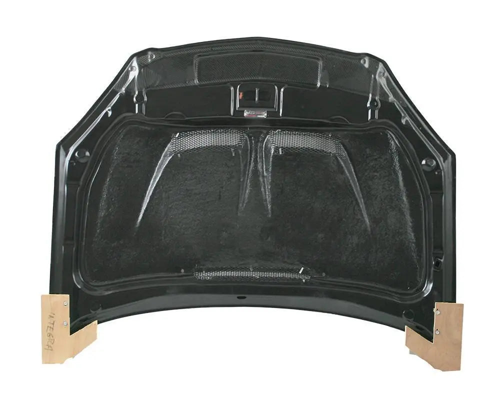 2002-2006 Acura RSX 2 doors JS Style Carbon Fiber Black Hood-4