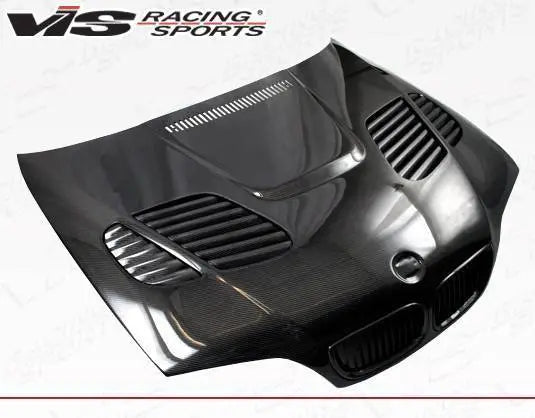 2002-2005 BMW 3 SERIES E46 4 doors GTR Style Carbon Fiber Black Hood-2